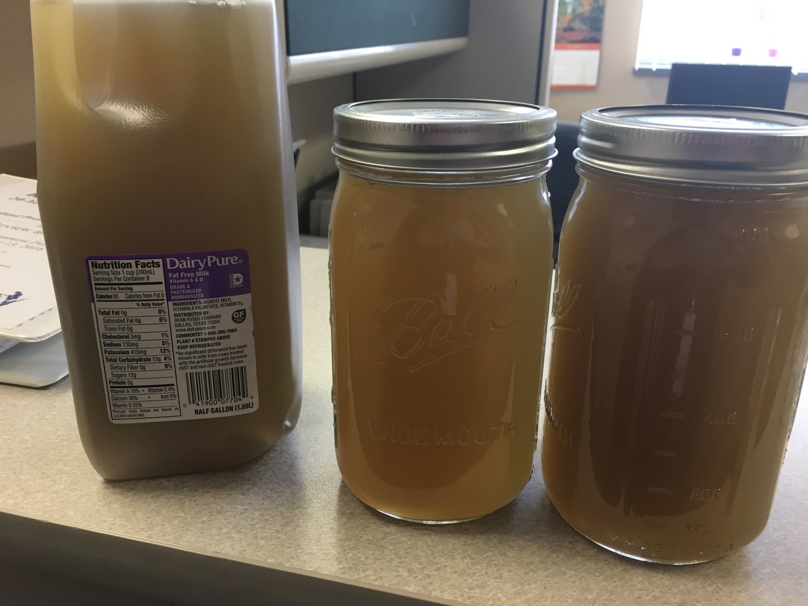 Manure-polluted tap water